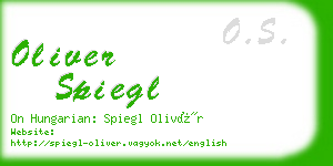 oliver spiegl business card